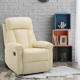 thumbnail of Sillón Relax Reclinable Tapizado en PU Butaca de Salón con Reposapiés Retráctil Respaldo Alto Resposabrazos y Asiento Acolchados Grueso 80x97x107 cm