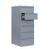 thumbnail of Karteischrank Karteikartenschrank DIN A5 zweibahnig 6 Schubladen Lichtgrau