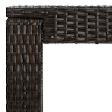 thumbnail of vidaXL Garten-Bartisch Braun 60,5x60,5x110,5 cm Poly Rattan