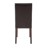 thumbnail of Chaises simili cuir rembourrées intérieur - Lot de  2 | Bolero-couleur Noir