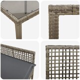 thumbnail of vidaXL Garten Essgruppe 5 pcs Grau Poly Rattan
