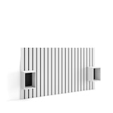 thumbnail of Testiera e Comodini, Spalliera letto, stoccaggio, 196x107x3cm, Letto 120,135,140cm, Pannelli, Stile moderno, Bianco - 468_1
