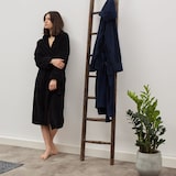 thumbnail of Lumaland Luxury Mikrofaser Bademantel mit Kapuze für Damen und Herren - Schwarz - Größe XXL