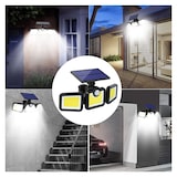 thumbnail of Luz solar para exterior, 77 LED-COB 77 LED-COB Luz com sensor de movimento, 270 graus à prova de água IP65 Luz de parede Jardim, Pátio, Pátio