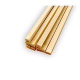 thumbnail of 1000x bastoncini di legno quadrati 400x4x4 mm bastoncini di zucchero filato bastoncini di bombon spiedini