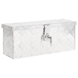 thumbnail of DELUKE® Aluminiumbox mit Deckel - Abschließbar Alubox Deichselbox Alu Anhängerbox Werkzeugkiste Metall Transportbox Metallkiste, 50x15x20,5cm Silber