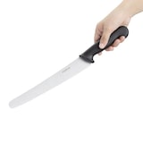 thumbnail of Bakkersmes gekarteld RVS zwart | 25,5(l)cm