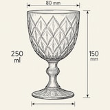 thumbnail of Copa Vino Escorial Azul 25 cl. (Caja de 48 uds.)