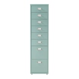 thumbnail of Helloshop26 - Caisson de bureau armoire meuble de rangement à roulettes avec 8 tiroirs 109 x 28 x 41 cm vert menthe 03_0009115
