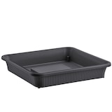 thumbnail of Pflanzkübel Blumentopf Wasserspeicher und Untersetzer Pflanztopf anthrazit 33 Grau