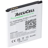 thumbnail of Akku passend für Samsung Handy Galaxy S III Mini, Samsung GT-I8190, EB-L1M7FLU mit NFC, 60,4x50,3x4,2mm