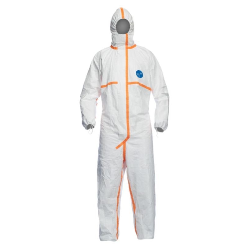 Coverguard - Combinaison de travail jetable contre les agents infectieux spécial agriculture blanche TYVEK 800J (Pack de 25) Blanc Taille XL