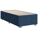 thumbnail of vidaXL Boxspringbett mit Matratze Blau 100x200 cm Stoff