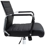 thumbnail of Chaise de bureau Kolumbus cuir véritable Noir