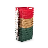 thumbnail of Plastic Forte Nature - Cesta Ordenación Rectangular 6L Ideal Navidad. Granate