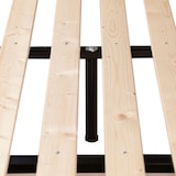 thumbnail of Rete ortopedica a doghe verticali matrimoniale 170x190 cm, con tavole in Legno massello e telaio in metallo e 5 piedi inclusi - Comprarredo