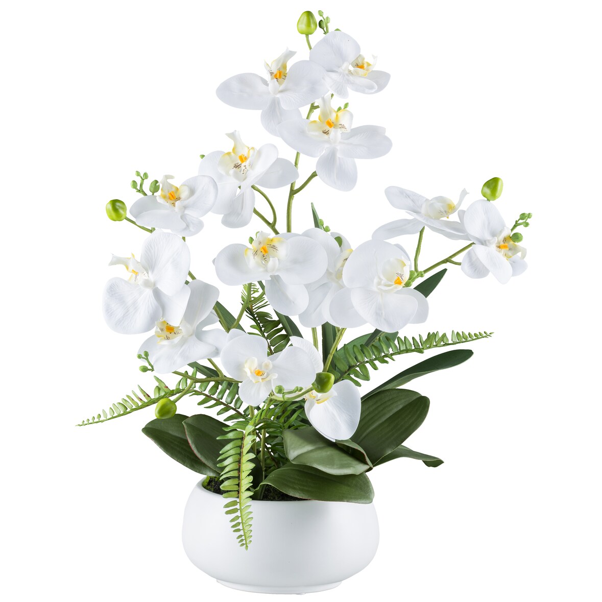 CREATIV green künstliche Pflanze Phalaenopsisarrangement, ca 55cm, "Real Touch"