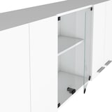 thumbnail of TUHOME Mueble de Pared Cocina con Cristal 150, con multiples puertas - Blanco