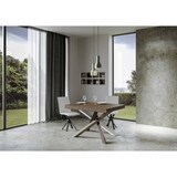 thumbnail of Uitschuifbare tafel 140/400x90 cm Volantis notenhout veelkleurige poten 4/C