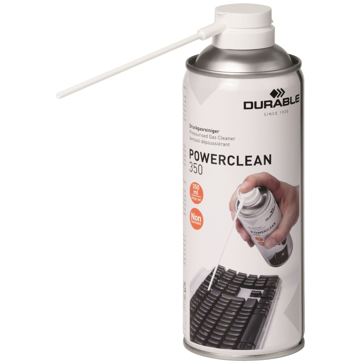 Durable Druckluftreiniger POWER CLEAN 350ml schwer entflammbar