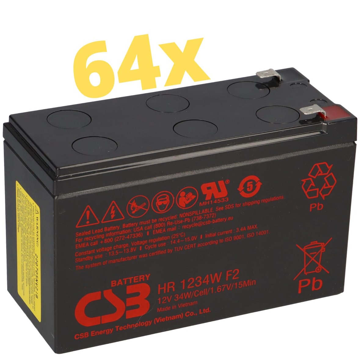 Ersatzakkusatz für APC SILCON DP320E Hochstrom