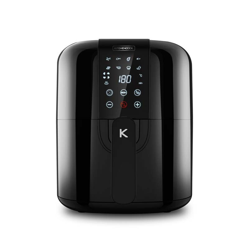 Friteuse Sans Huile 3l - 8 Programmes Airmed Noir Kitchencook - Reconditionné