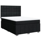 thumbnail of vidaXL Boxspringbett mit Matratze Schwarz 140x200 cm Stoff