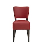 thumbnail of METRO PROFESSIONAL Gestoffeerde restaurantstoel Jack, set van 2, beukenhout/kunstleer, rood