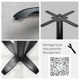 thumbnail of Restootab - Tafel 70x70cm - model Bazila roestgrijs