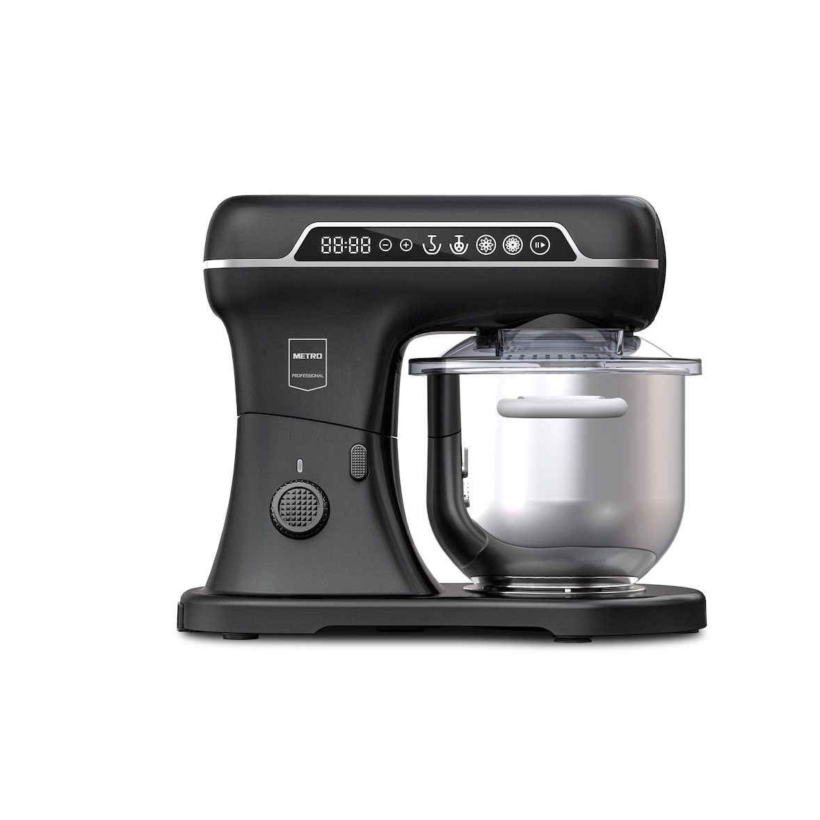 METRO PROFESSIONAL Keukenmachine GPM1007, aluminium, 31 x 38.6 x 46 cm, 7L, zwart/zilver