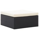 thumbnail of vidaXL Gartenbett mit Dach Poly Rattan : Farbe - Schwarz
