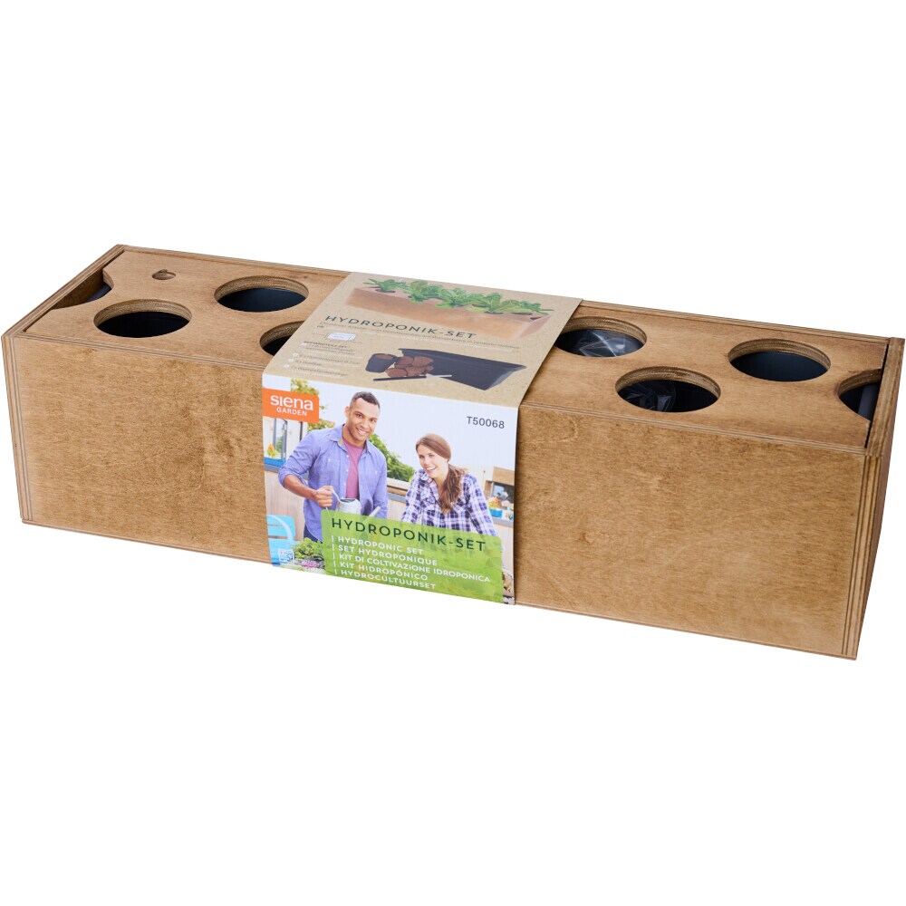 Hydroponikgefäß aus Holz