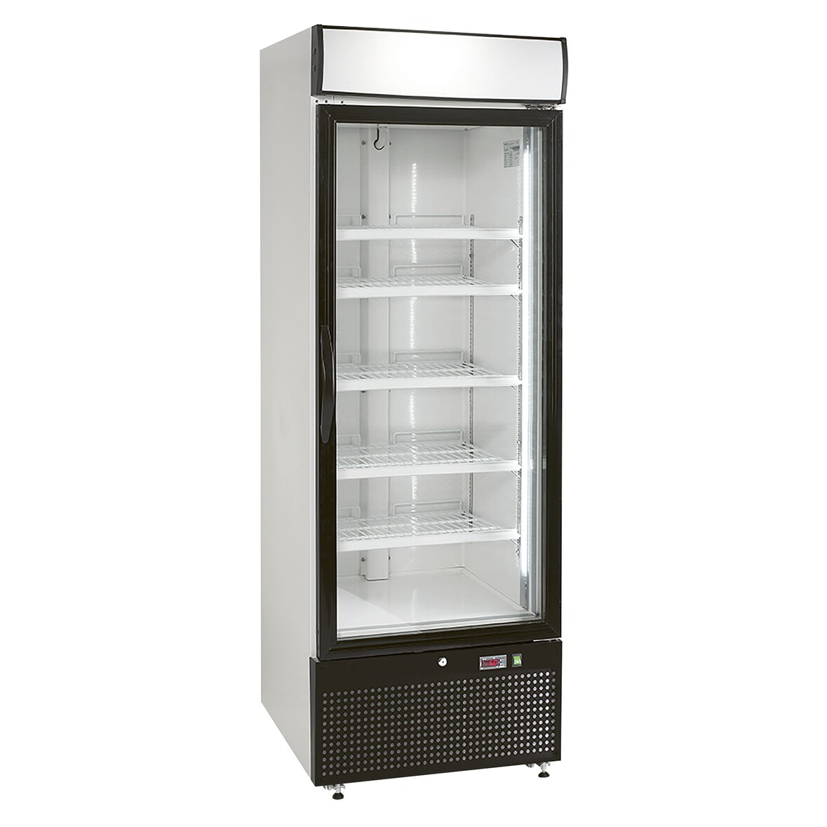 NORDCAP Glastürtiefkühlschrank TKU 440 G-LED, 515 Liter, weiß