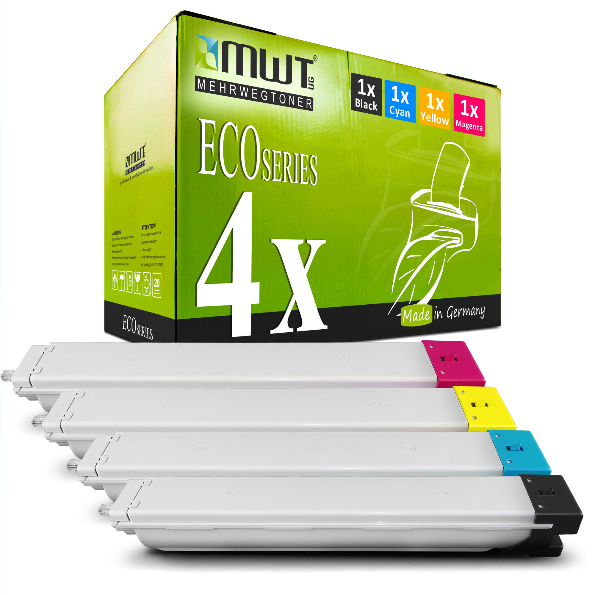 thumbnail of 4 Mehrwegtoner kompatible Lasertoner ersetzt Samsung CLT-809 CLT-K809S CLT-C809S CLT-M809S CLT-Y809S Mehrfarbig
