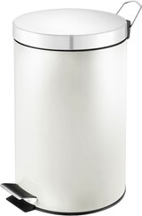 thumbnail of PROREGAL Runder Tretabfallsammler mit herausnehmbaren Kunststoff-Inneneimer | 3 Liter, HxBxT 27x19,5x17cm | Weiß