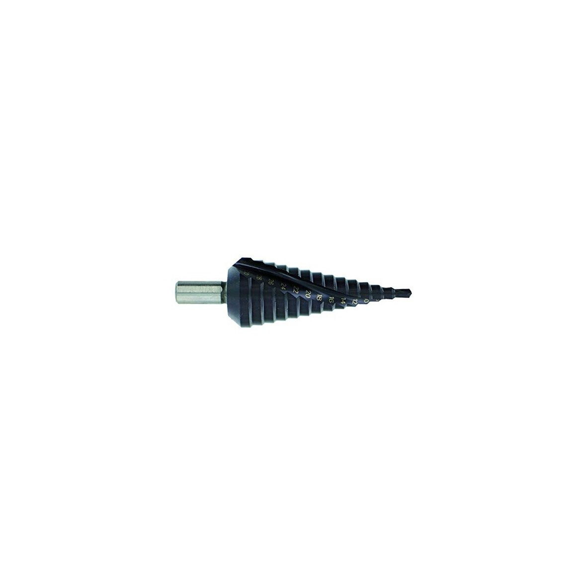 Broca de contenção escalonada Ø4 a 12mm HSS 5% cobalto Helical -Cross point -TIVOLY 3-flat shank