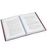 thumbnail of Pasta com 10 capas soldadas, tamanho folio, cor granada