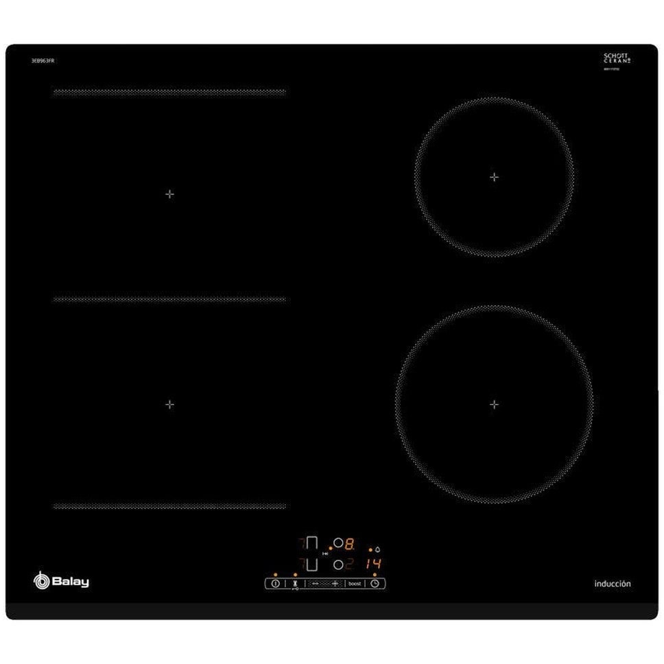 Vitrocerámica inducción Balay 3EB963FR 3 zonas cocción ancho 60 cm