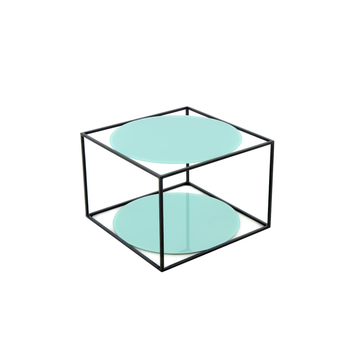 Kayoom Beistelltisch Cody 110 Grün / Schwarz, ca. 50cm (L/T) x 50cm (B) x 36cm (H)