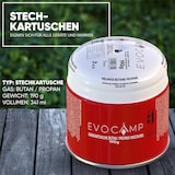 thumbnail of EVOCAMP 6x Propan Butan Gaskartusche 190g Stechgaskartusche für Gaskocher Gasbrenner mit Sicherheitsventil Typ 200 EN 417