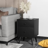 thumbnail of COSTWAY Nachttisch mit 2 Schubladen, Beistelltisch aus Holz, Nachttisch Boxspringbett