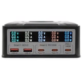 thumbnail of EXSYS EX-1107 Multiport High Power Charger mit QI 15W und USB-C PD mit max. 260W