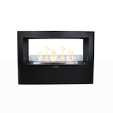 thumbnail of Camino a bioetanolo da terra per interno esterno Giotto S Nero 100x30x70