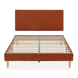 thumbnail of Base tapizada + cabecero Bari 140x200 cm Teja