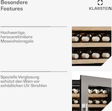 thumbnail of Klarstein Weinkühlschrank Vinsider Duo | 79 Flaschen | 2 Kühlzonen | UV-Schutz | 9 Regale | Touch Edelstahl