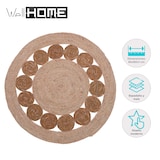 thumbnail of WellHome - Tapete redondo de taboa e folha de milho