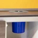 thumbnail of WellHome - Auf der Arbeitsplatte eingebauter Abfalleimer mit 5-Liter-Edelstahldeckel Blau