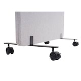 thumbnail of PROREGAL Akustik-Trennwand HxBxT 147x80x39cm doppelwandig rollbar Stoff/Textil Grau Büro-Sichtschutz Raumteiler Pinnwand