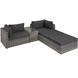 thumbnail of tectake Wicker loungeset San Domino met aluminium frame - lichtgrijs/donkergrijs - 405092