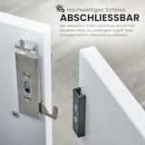 thumbnail of bümö Aktenschrank abschließbar, Büroschrank Holz 80cm breit in Graphit/Eiche - abschließbarer Schrank mit Aktenregal für's Büro & Arbeitszimmer, Büro